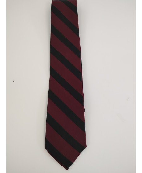 Tie maroon & black striped