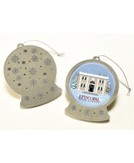 Pewter Snow Globe Ornament