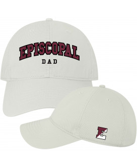 Episcopal Dad Hat White EMB