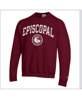 Fleece Crew Maroon Seal