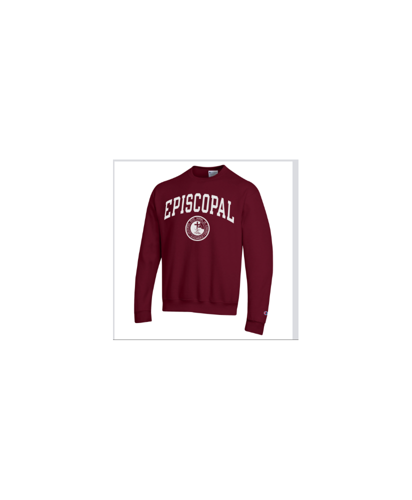 Fleece Crew Maroon Seal