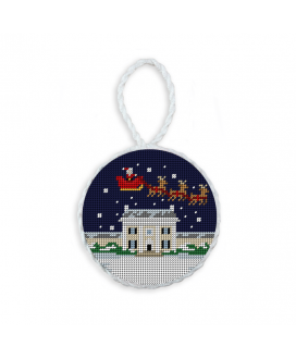 SB  Santa's Sleigh Ornament