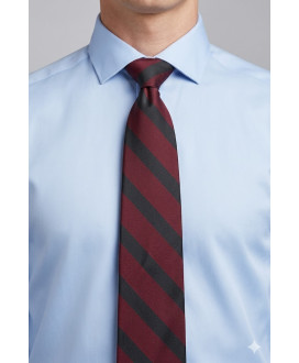 Tie maroon & black striped
