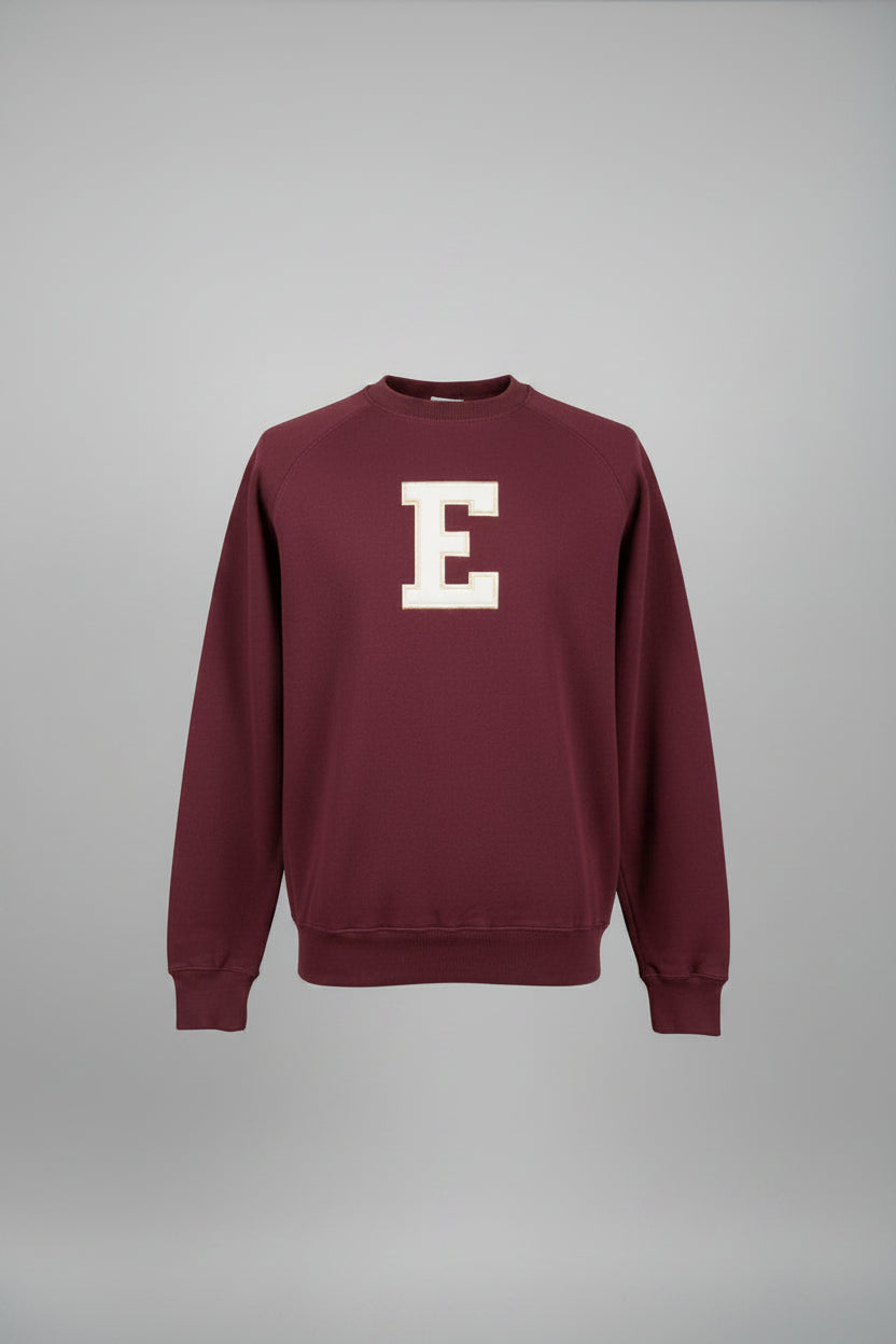 Maroon "Bennett" Letterman Sweater