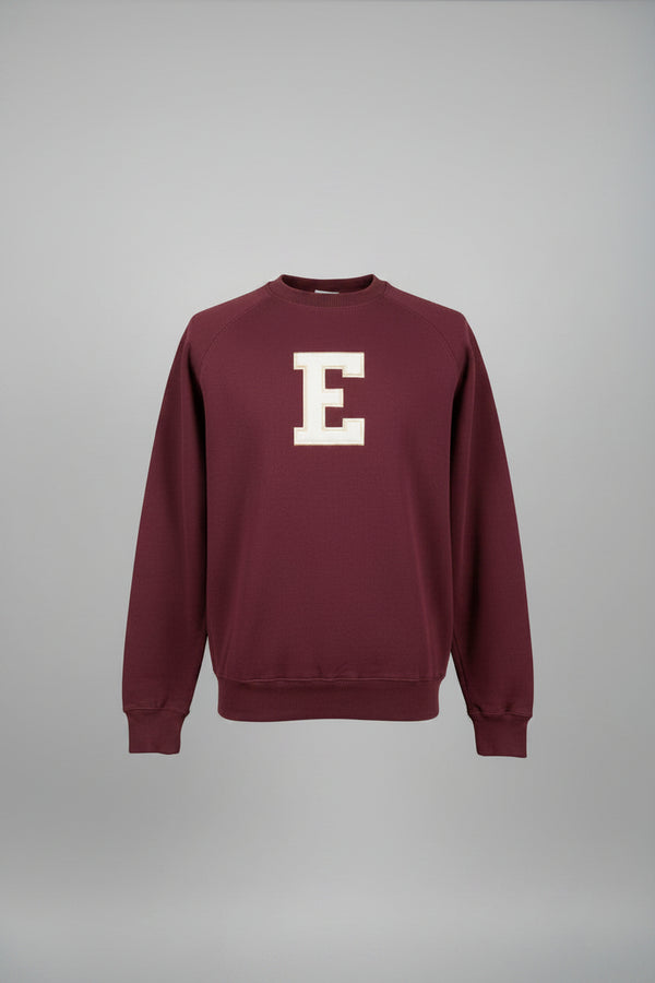 Maroon "Bennett" Letterman Sweater