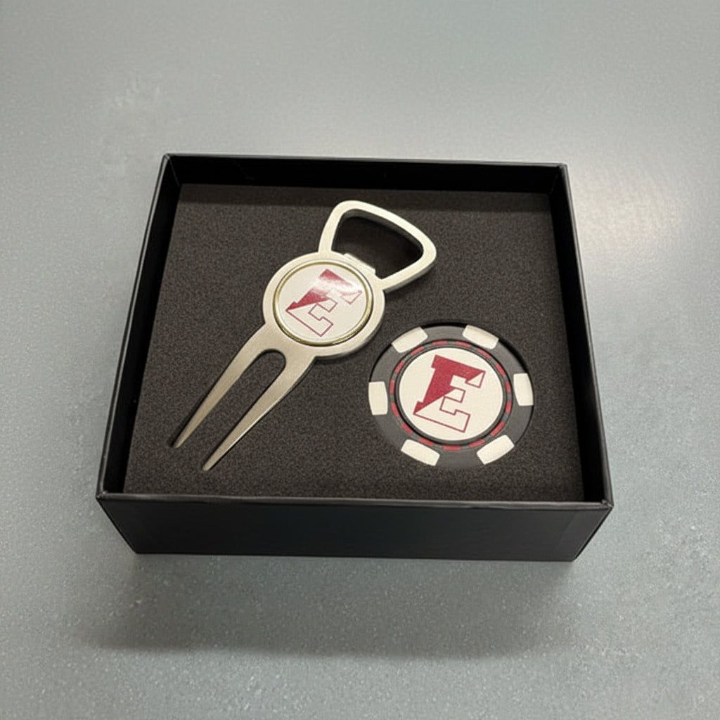 Episcopal Golf Divot Tool Set with "Split E" Logo