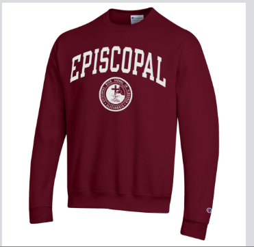Fleece Crew Maroon Seal