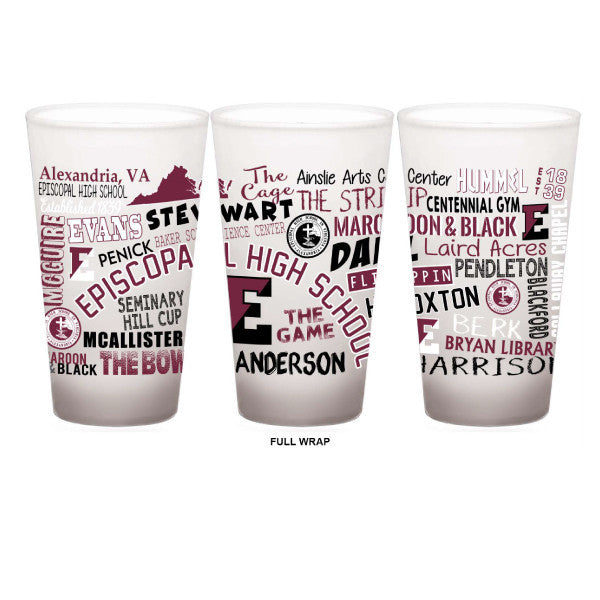 Frosted Pub Glass 16oz
