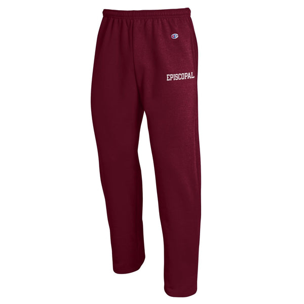 Champion Maroon Open Bottom Sweatpants