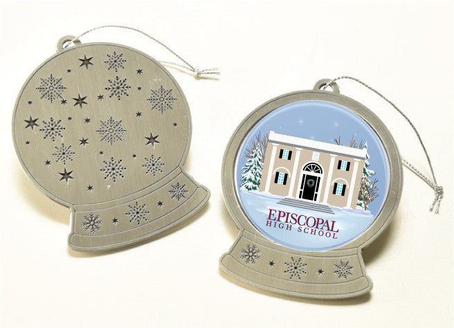 Pewter Snowglobe Ornament